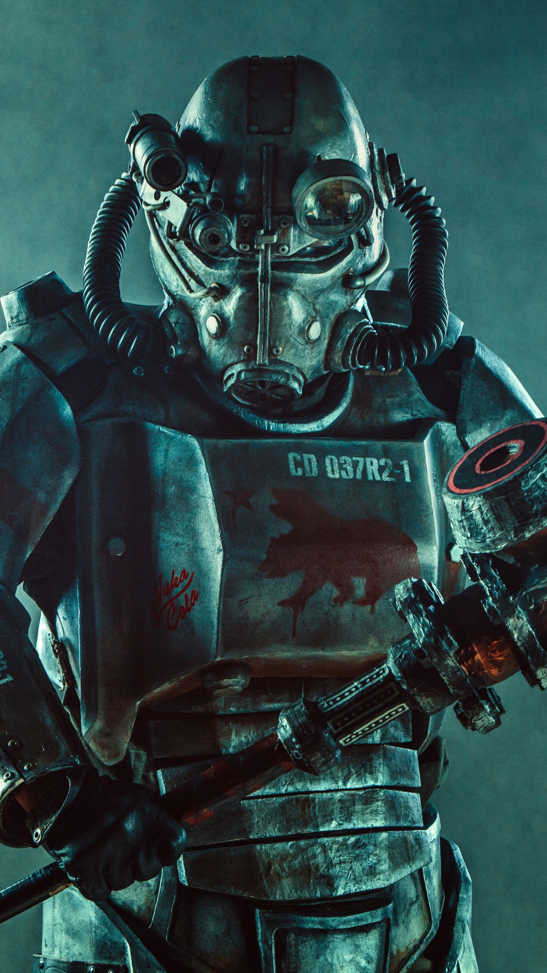 Обои фигурка, компьютерная игра, броня, солдат, суперсолдат в разрешении 1080x1920