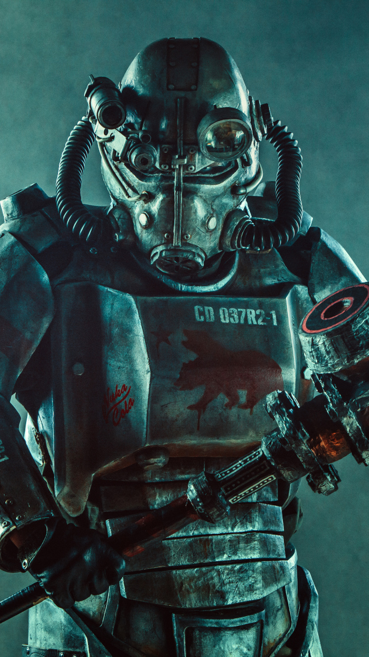 Обои фигурка, компьютерная игра, броня, солдат, суперсолдат в разрешении 750x1334