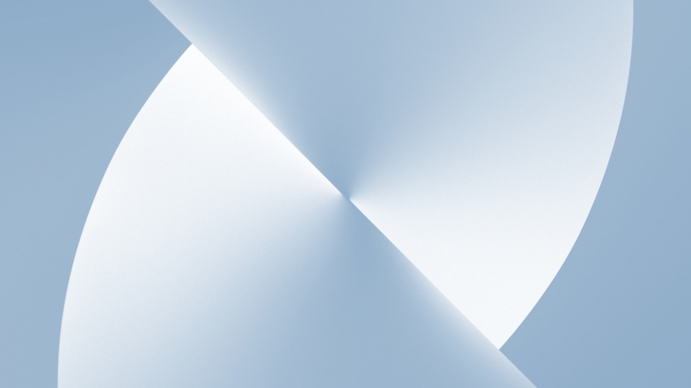 Обои Сьерра Блю, яблоко, iOS 15, свет звезд, склон в разрешении 1366x768