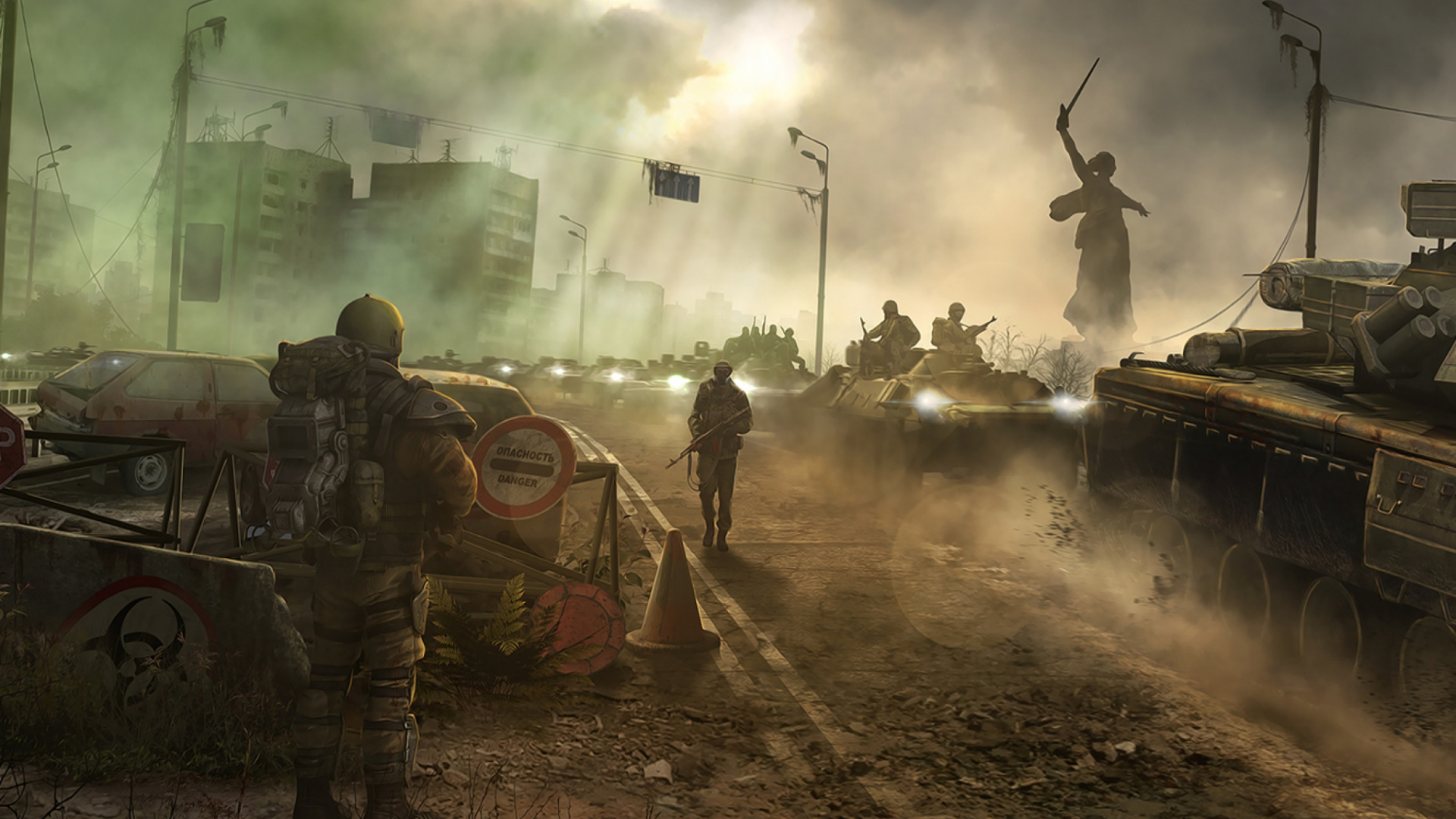 Обои солдат, компьютерная игра, военная организация, машины, боевая машина в разрешении 1920x1080