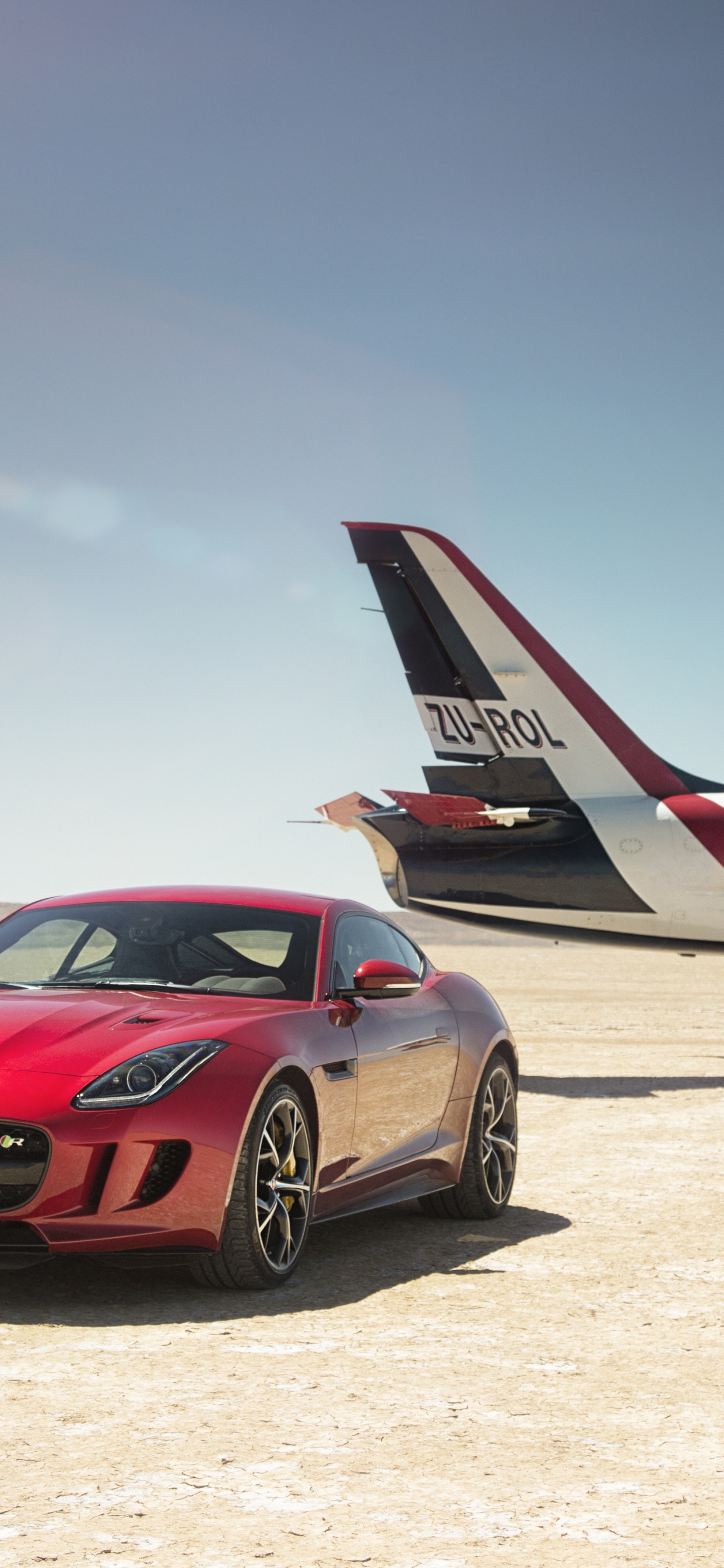 Обои Ягуар, авто, спорткар, суперкар, самолет в разрешении 1242x2688