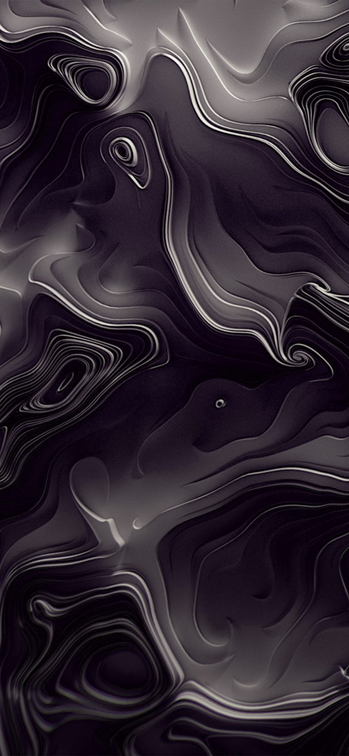 Обои узор, дизайн, монохромный, черный, черный и белый в разрешении 1125x2436