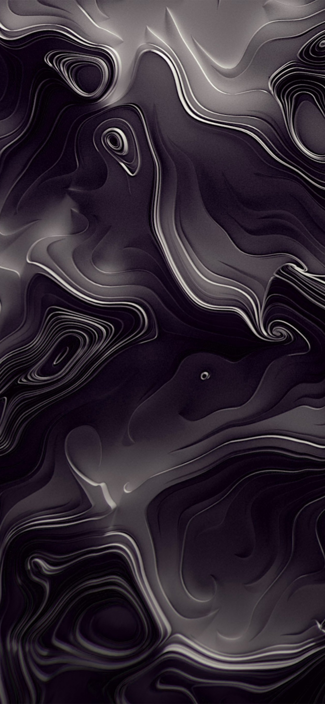 Обои узор, дизайн, монохромный, черный, черный и белый в разрешении 1242x2688