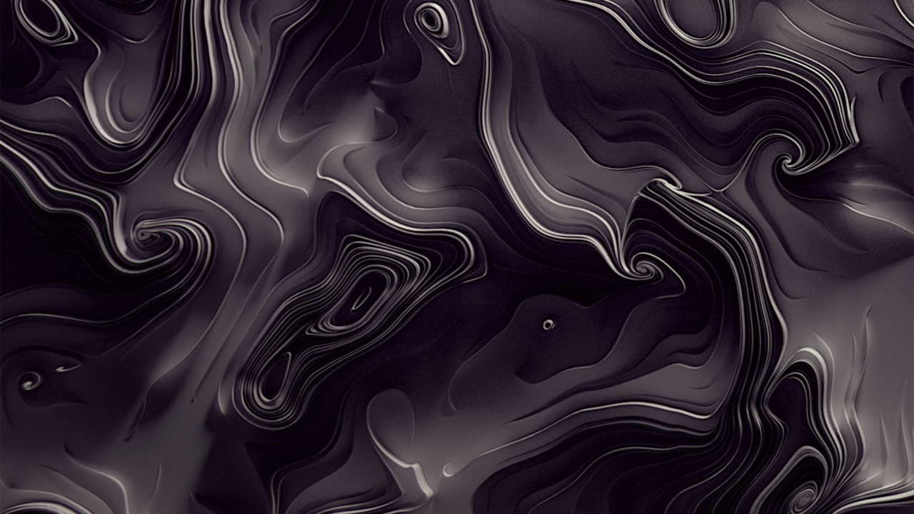 Обои узор, дизайн, монохромный, черный, черный и белый в разрешении 1280x720