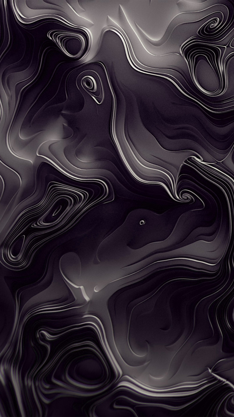 Обои узор, дизайн, монохромный, черный, черный и белый в разрешении 750x1334