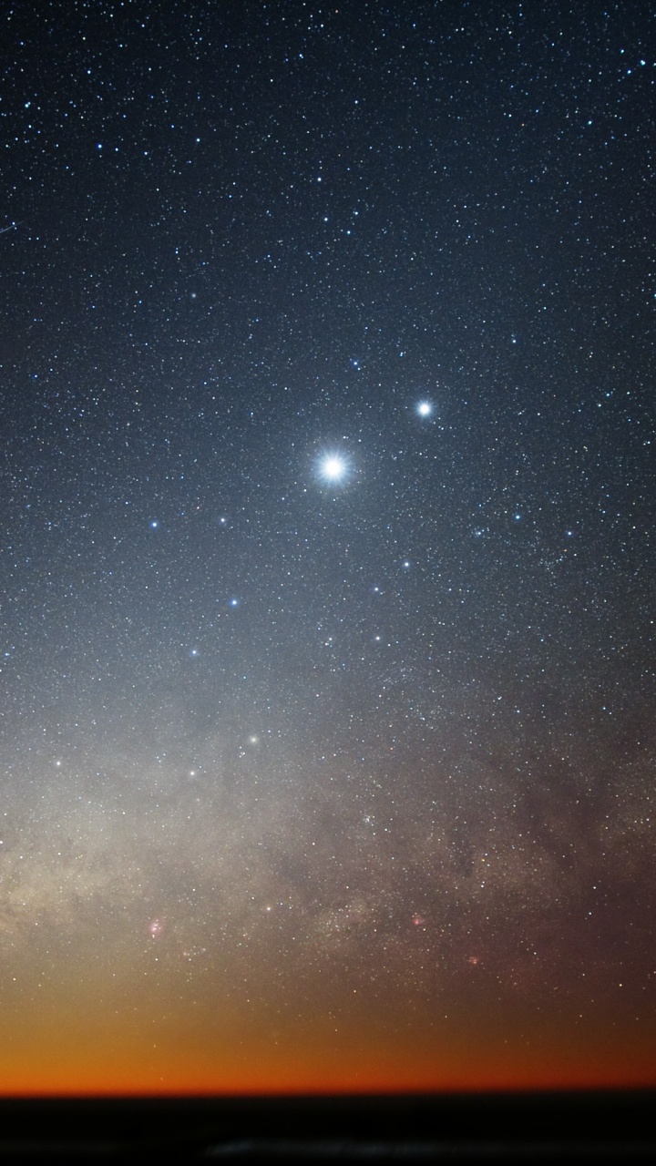 Обои ночное небо, звезда, атмосфера, Астрономия, астрономический объект в разрешении 720x1280