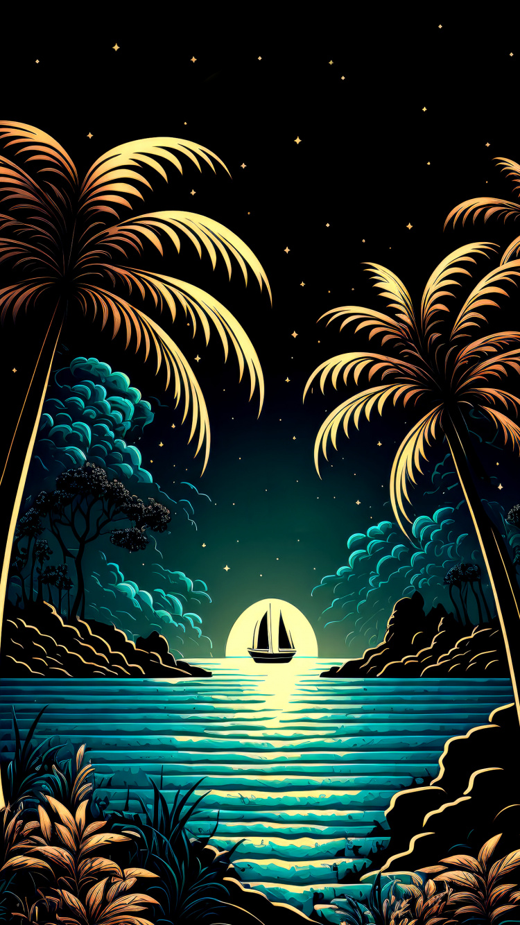 Обои свет, графический дизайн, визуальное искусство, вода, мир в разрешении 750x1334