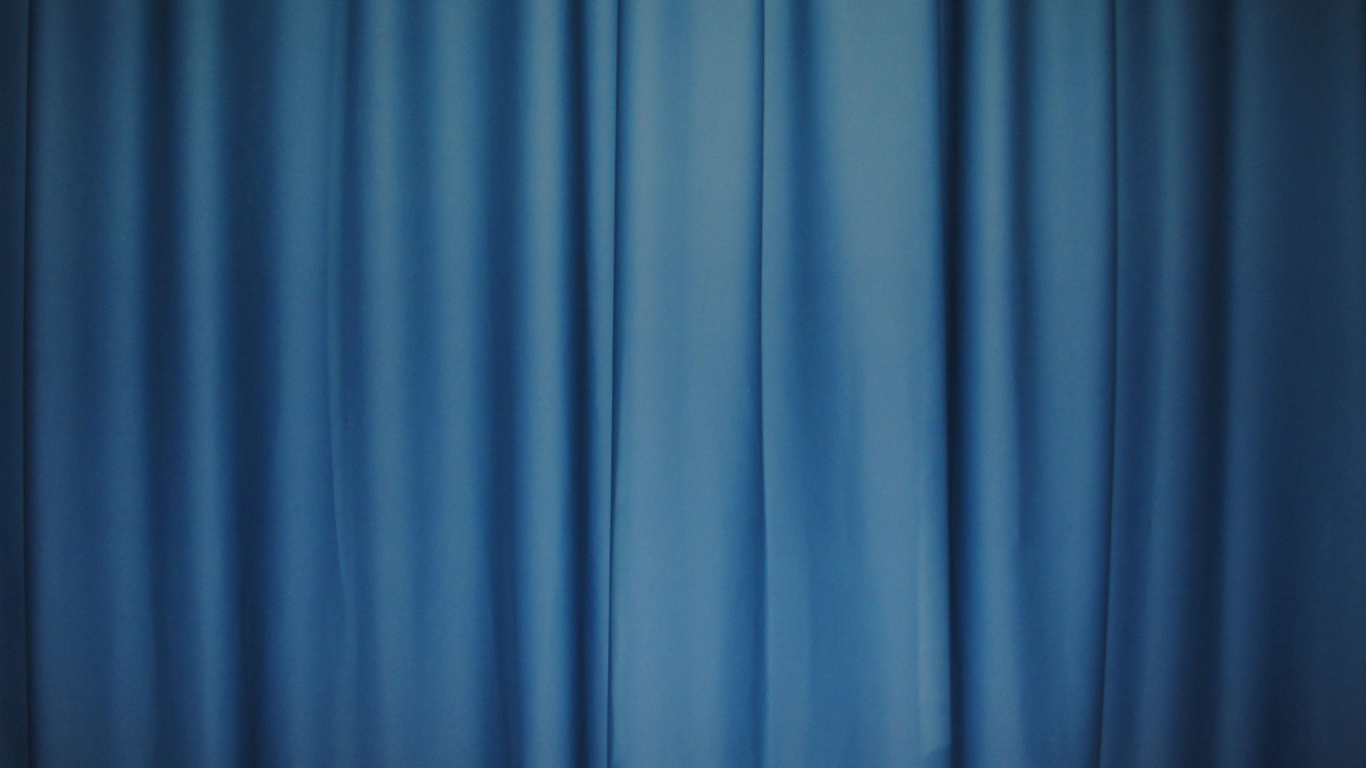 Обои занавес, синий, ткань, лазурный, электрик в разрешении 1366x768