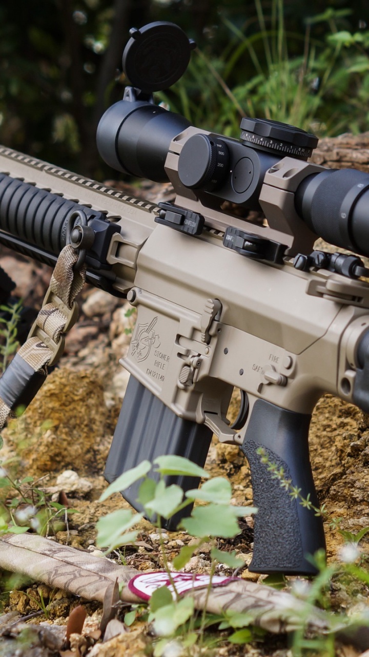 Обои орудие, огнестрельное оружие, винтовка, Страйкбольное оружие, триггер в разрешении 720x1280