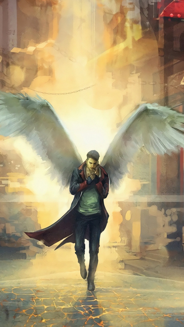 Обои иллюстрация, компьютерная игра, демон, сверхъестественное существо, Цифровой композитинг в разрешении 720x1280