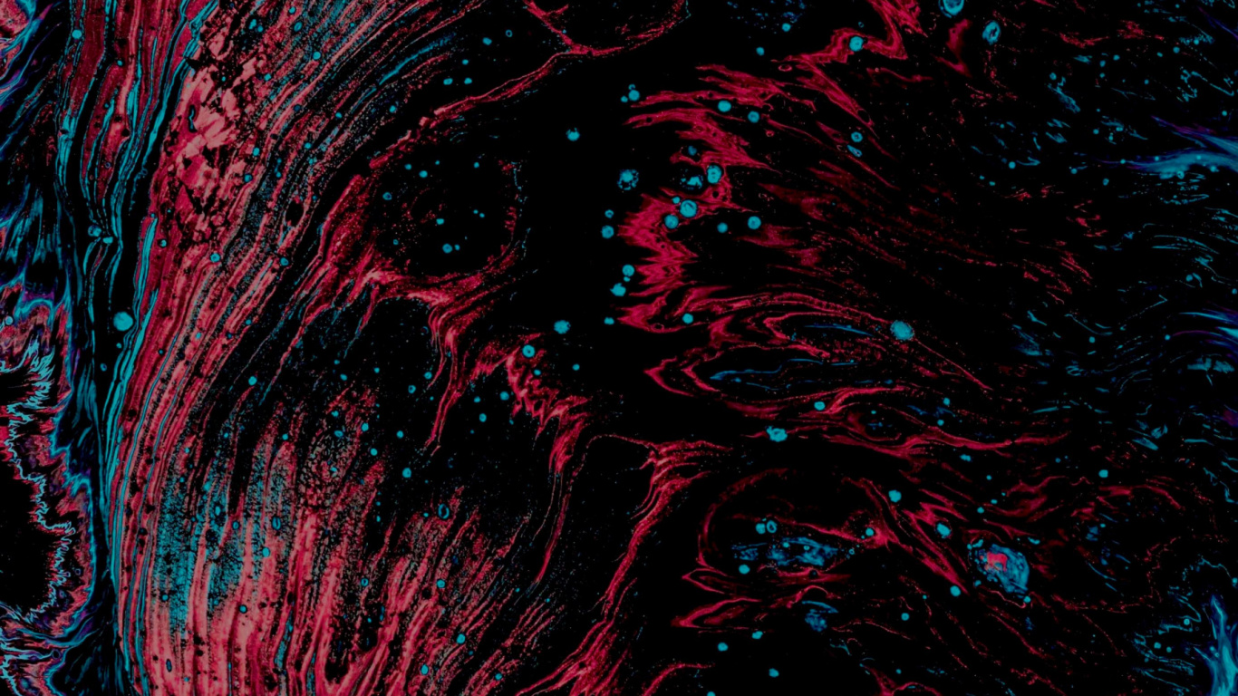 Обои вода, художественная краска, ткань, жидкий, живопись в разрешении 1366x768