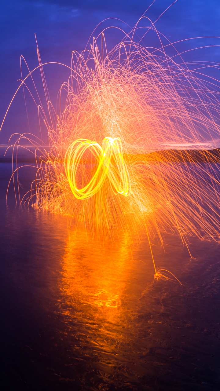 Обои свет, вода, атмосфера, облако, Янтарь в разрешении 720x1280