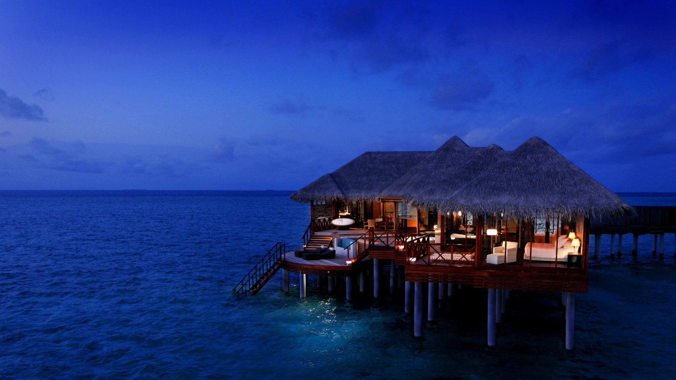 Обои Тза, прибежище, море, океан, тропическая зона в разрешении 1366x768