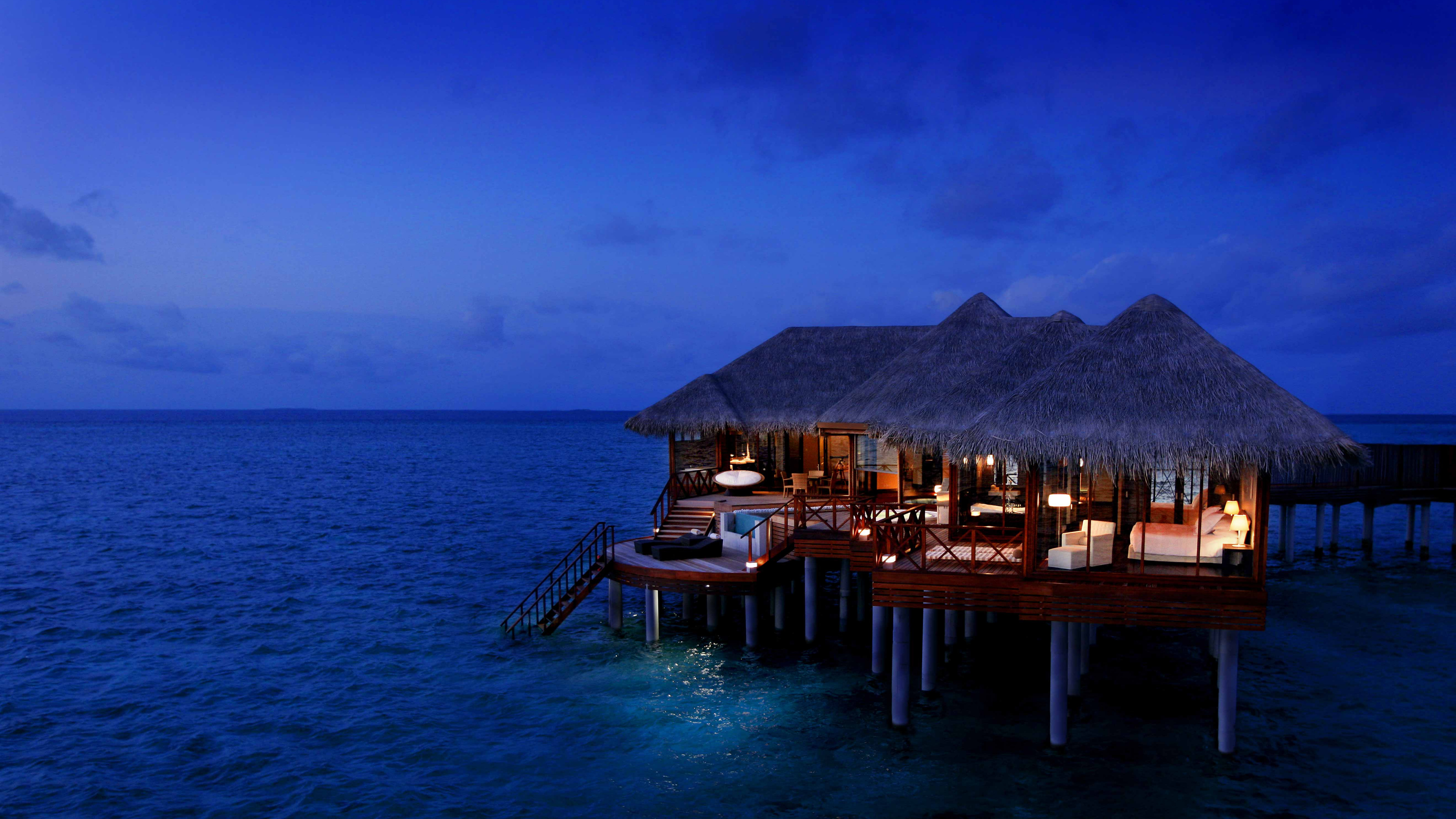 Обои Тза, прибежище, море, океан, тропическая зона в разрешении 3840x2160