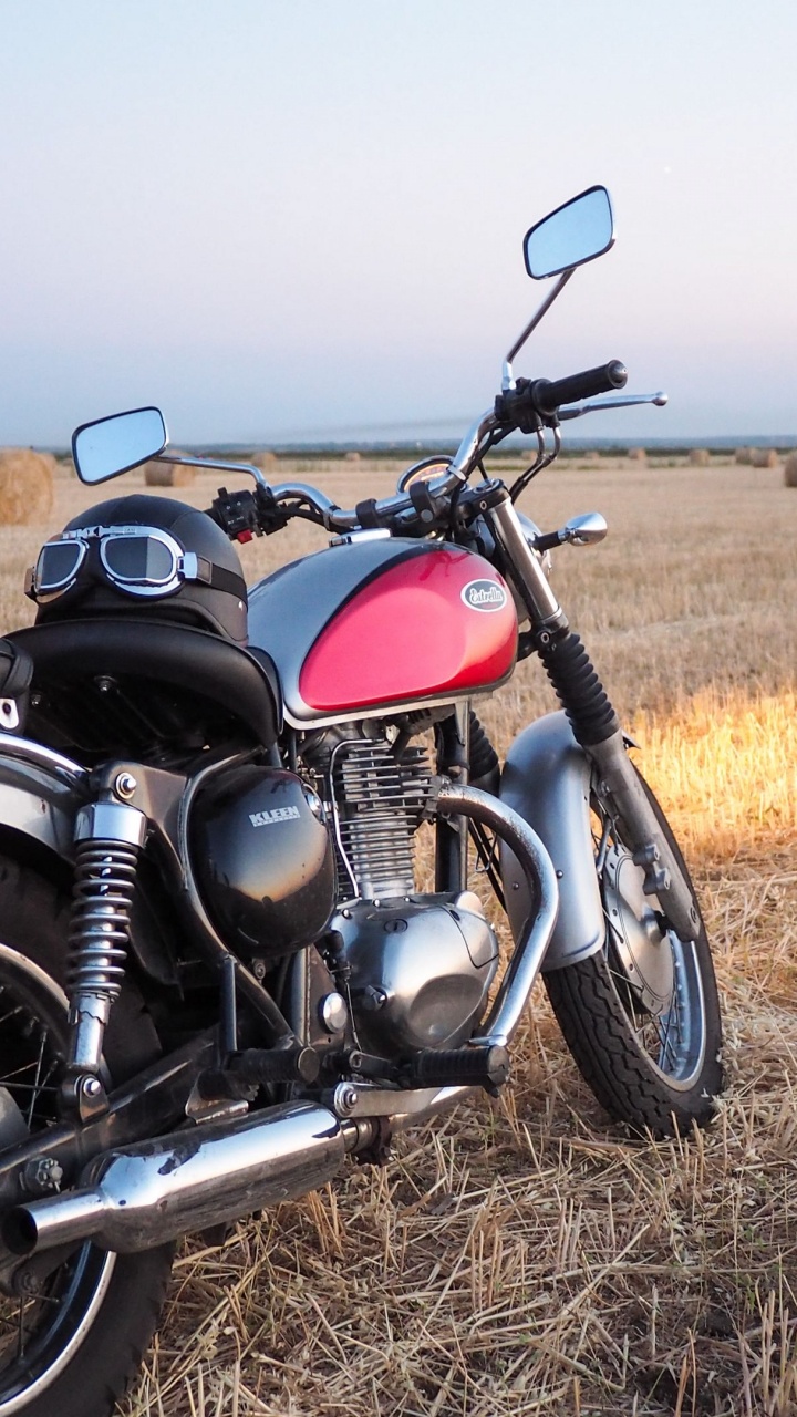 Обои мотоцикл, крейсер, кавасаки звезда, шина, колесо в разрешении 720x1280