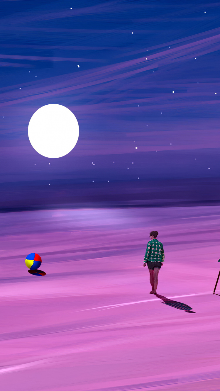 Обои пурпур, склон, природный ландшафт, астрономический объект, пурпурный цвет в разрешении 750x1334