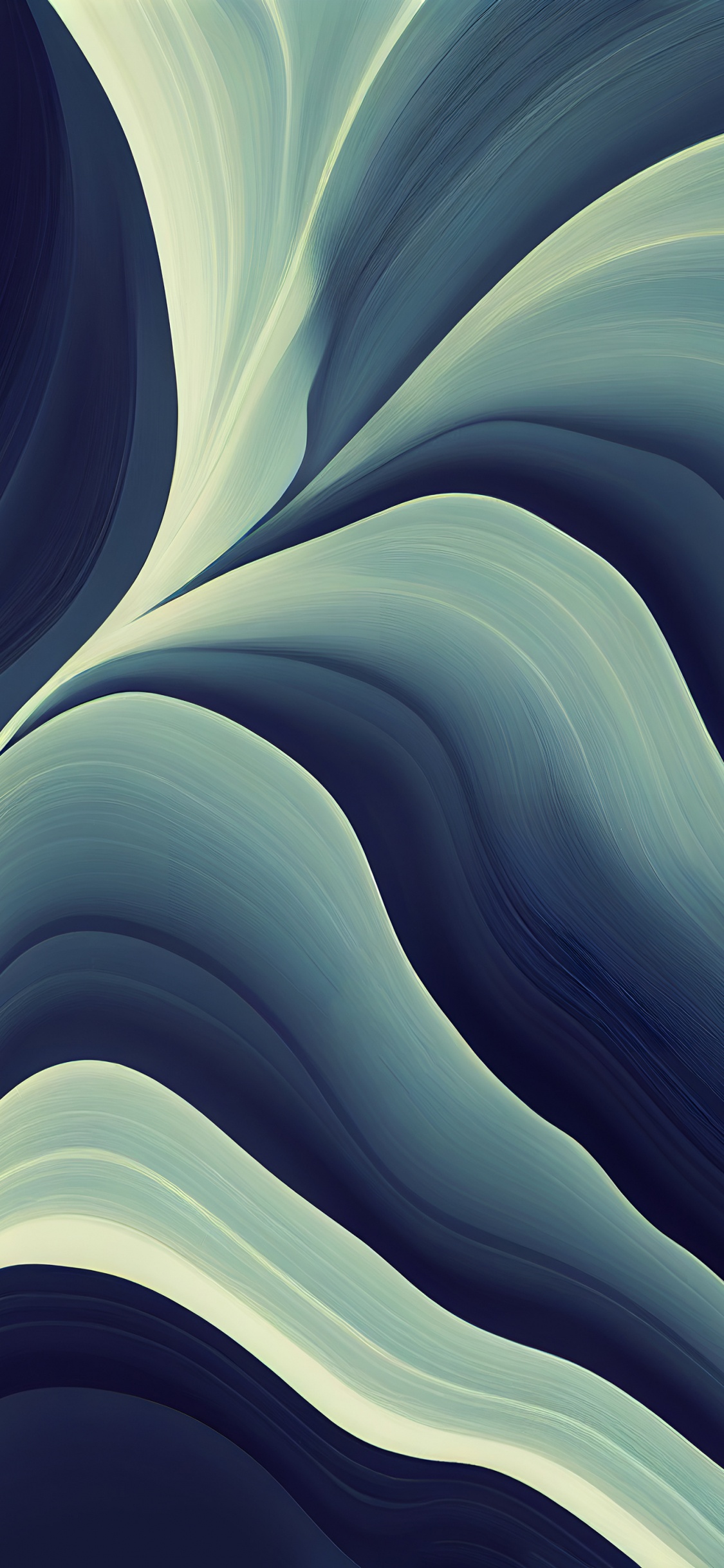 Обои фрактальное искусство, свет, лазурный, пурпур, линия в разрешении 1125x2436