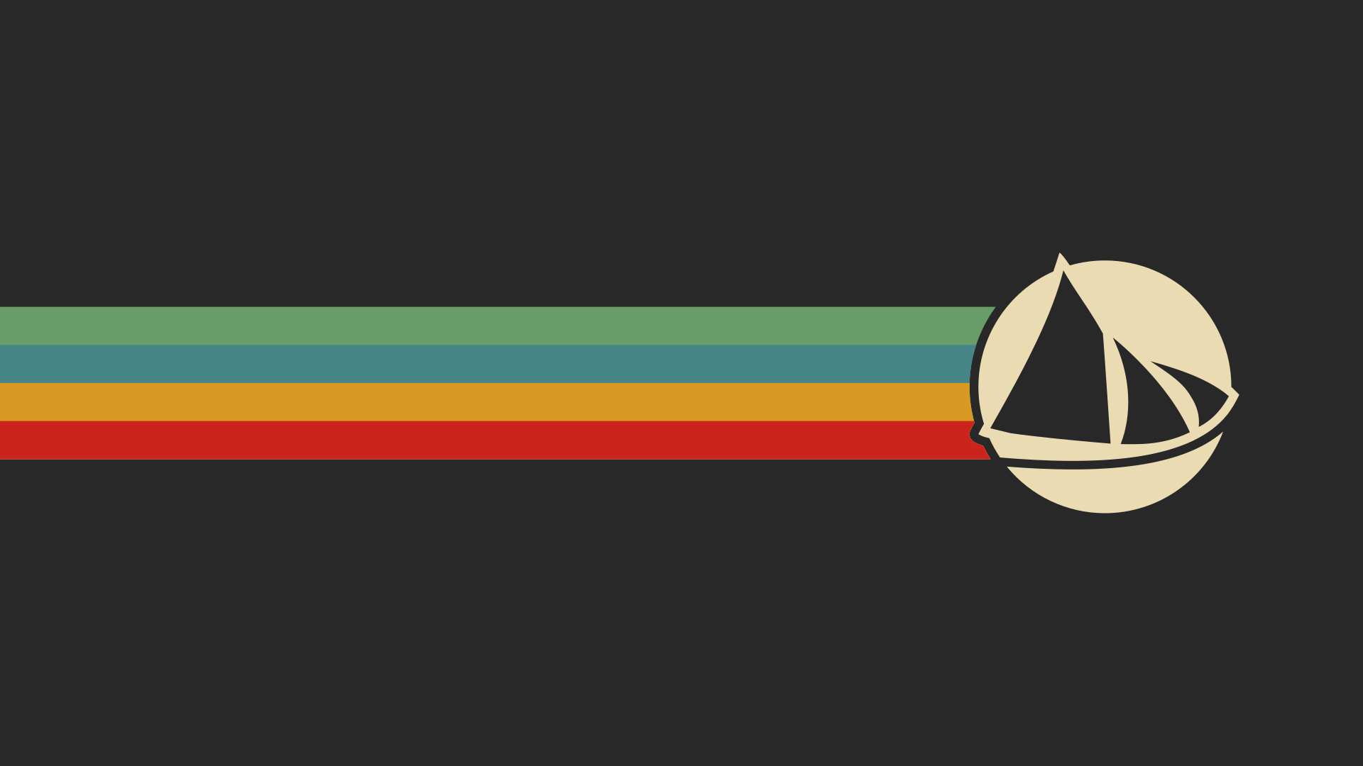 Обои судно, красочность, лодка, графика, символ в разрешении 1920x1080