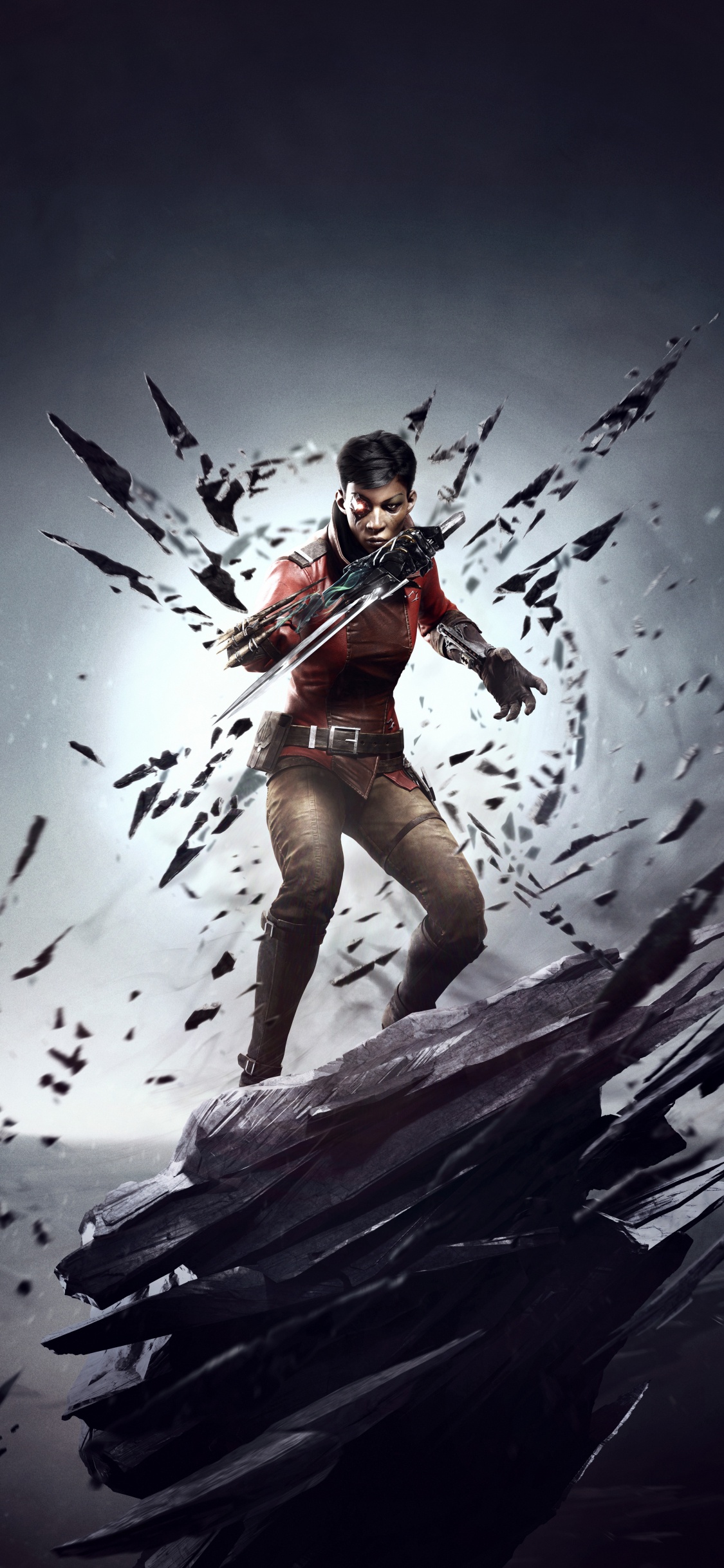 Обои Позориться смерти постороннего человека, аутсайдер, Обесчестил, вода, темнота в разрешении 1125x2436