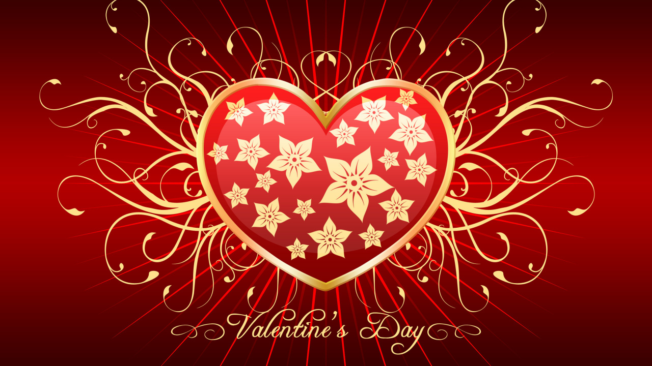 Обои сердце, графика, иллюстрация, графический дизайн, День Святого Валентина в разрешении 1280x720