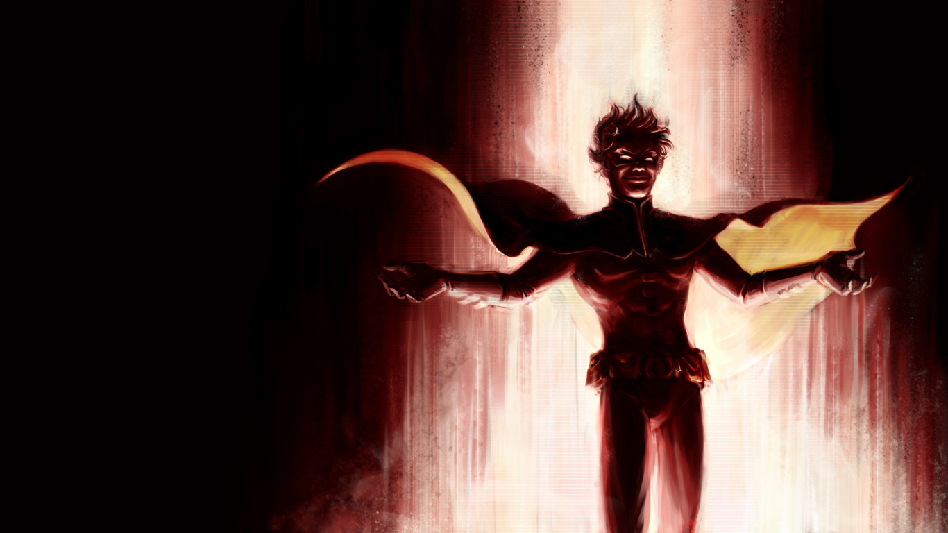 Обои темнота, современный танец, арт, Представление, монохромный в разрешении 1366x768