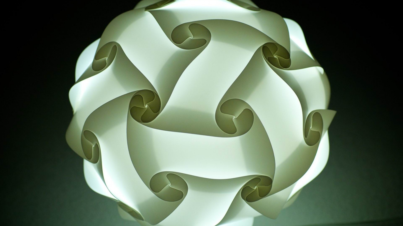 Обои абстракция, фигура, сфера в разрешении 1366x768