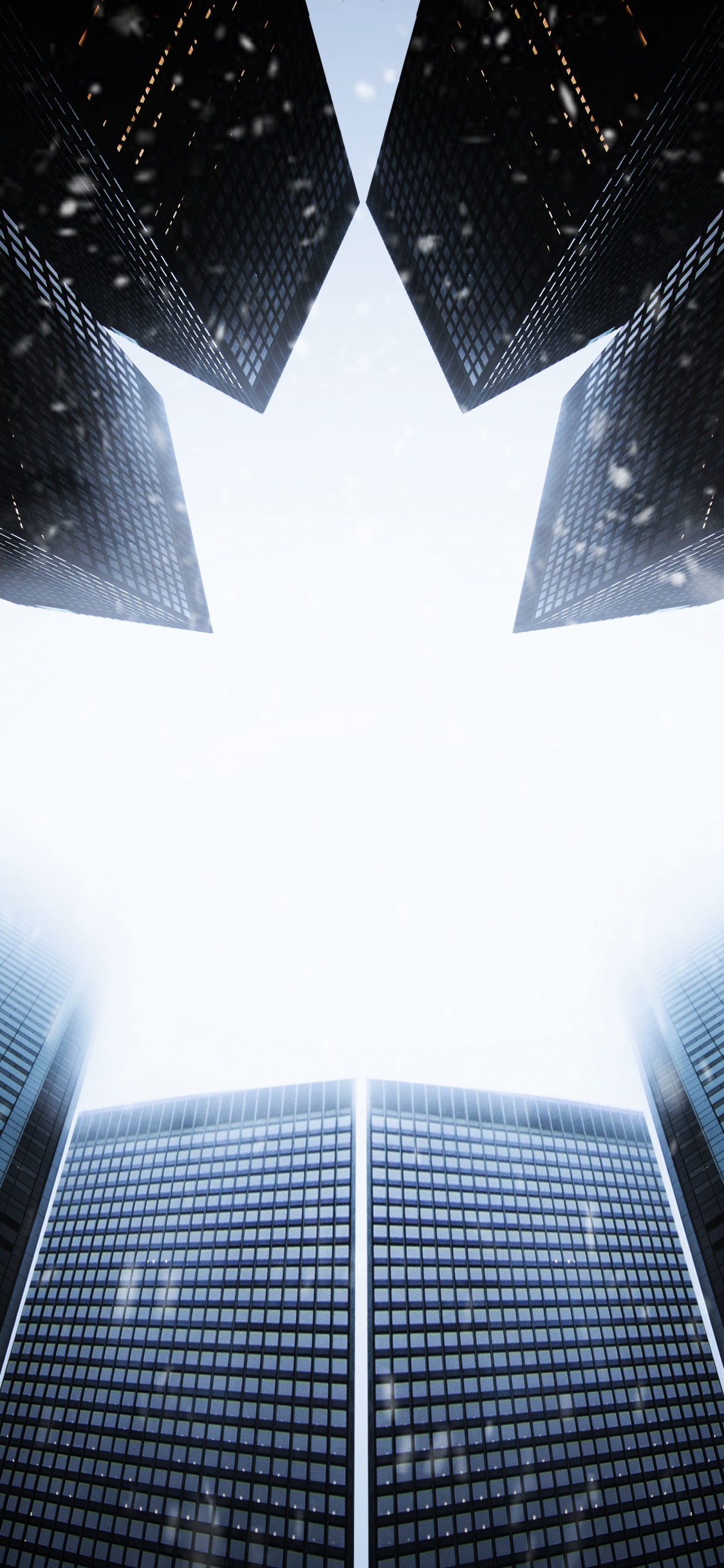 Обои архитектура, здание, абстрактное искусство, арт, свет в разрешении 1125x2436