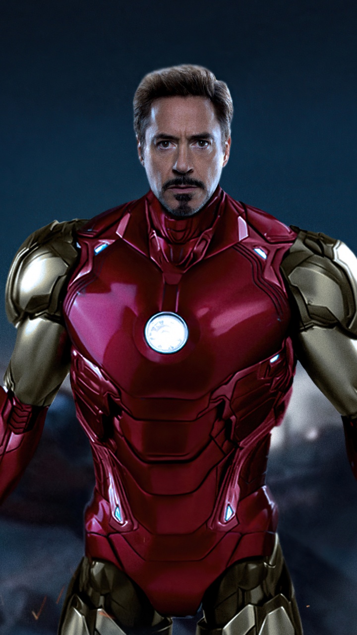 Обои Железный человек, Тони Старк, Железный Человек без маски, Стэн Ли, Мстители Эндшпиль в разрешении 720x1280
