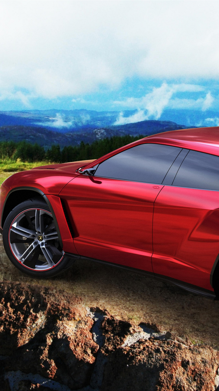 Обои Ламборджини, Ламборджини Урус, авто, автомобиль концепции, суперкар в разрешении 750x1334