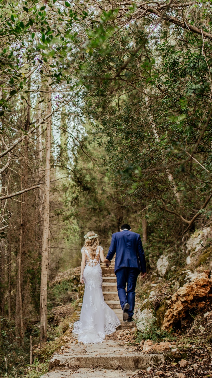 Обои свадьба, природа, дерево, природный ландшафт, окружающая среда в разрешении 720x1280