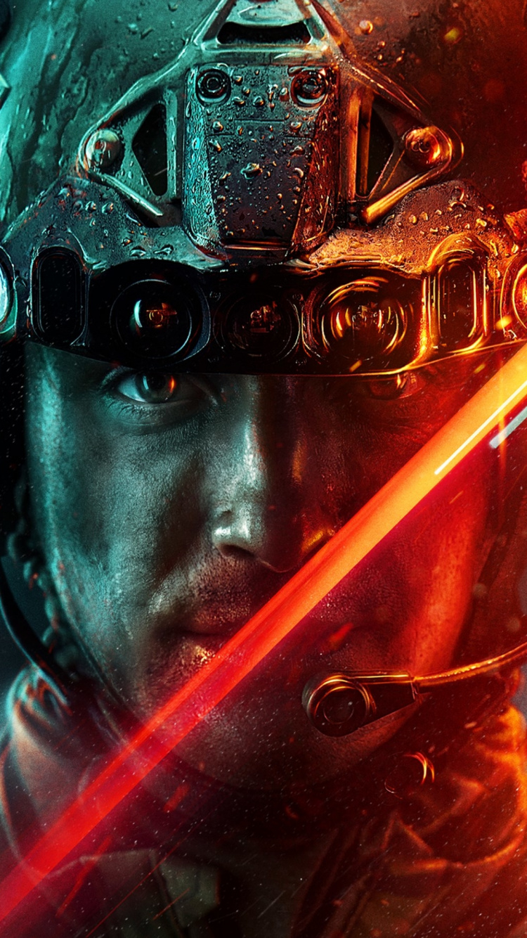 Обои battlefield 2042, поле боя 2142, Фестиваль летней игры 2021, кости, свет в разрешении 750x1334