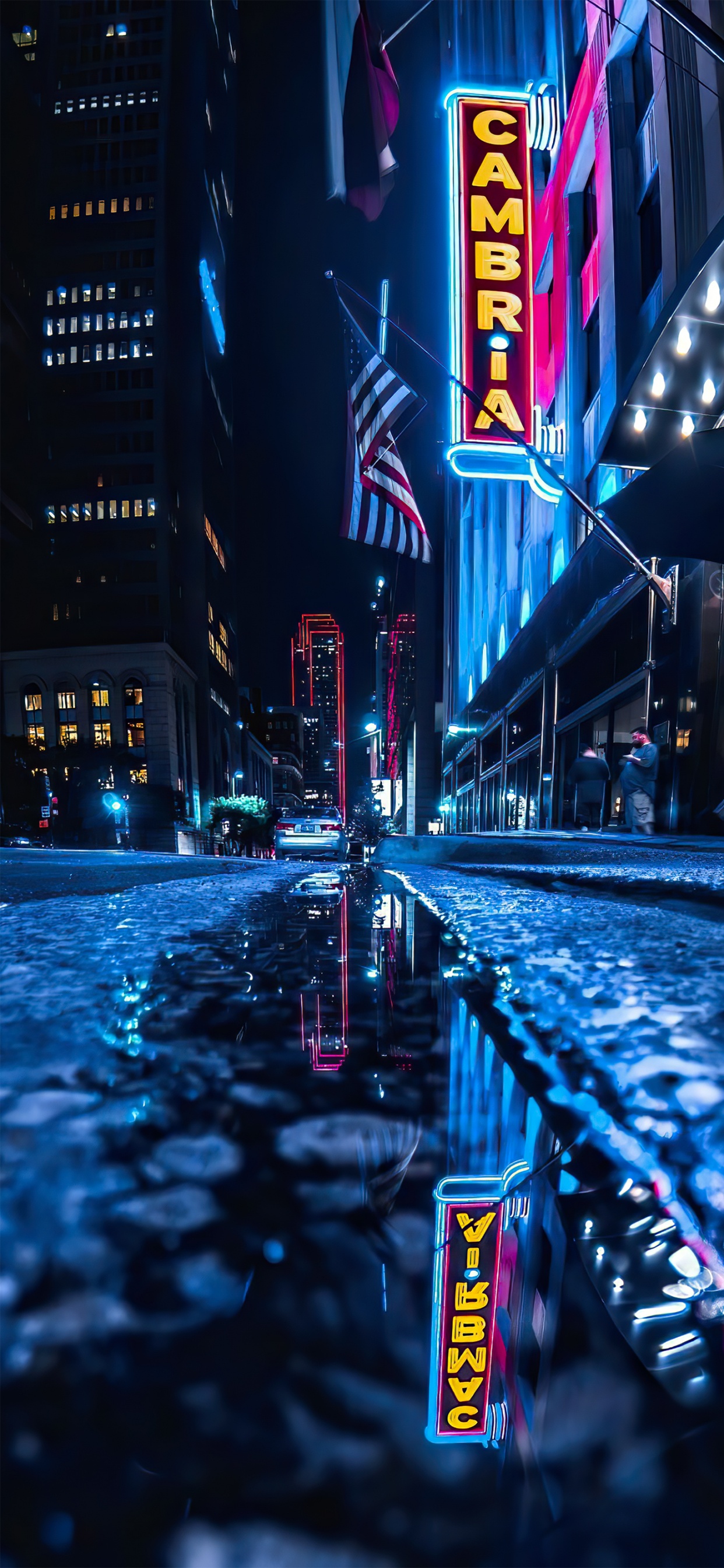 Обои ночь, Тикток, свет, гоблинкор, отличие в разрешении 1242x2688