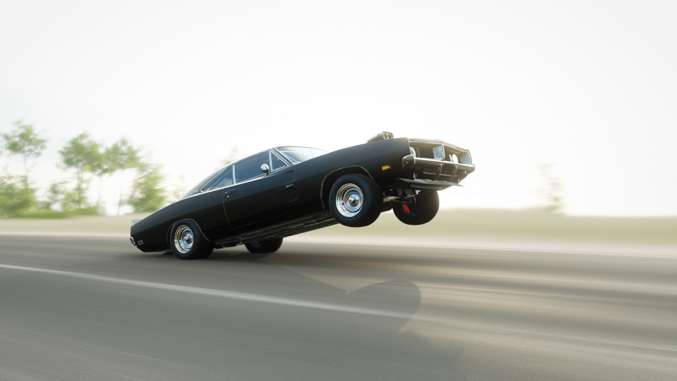 Обои горизонт Forza 4 Dodge зарядное устройство, dodge, авто, спорткар, Dodge Зарядное Устройство в разрешении 1366x768