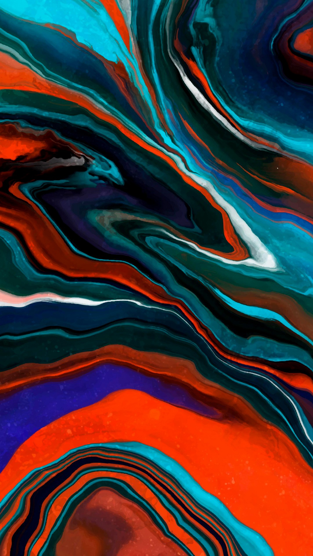 Обои вода, лазурный, ткань, жидкий, Апельсин в разрешении 1080x1920