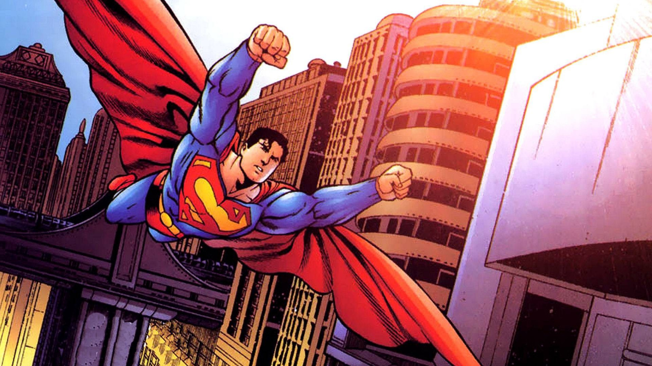 Обои Супермен, Бэтмен, комиксы, комиксы dc, супергерой в разрешении 1280x720