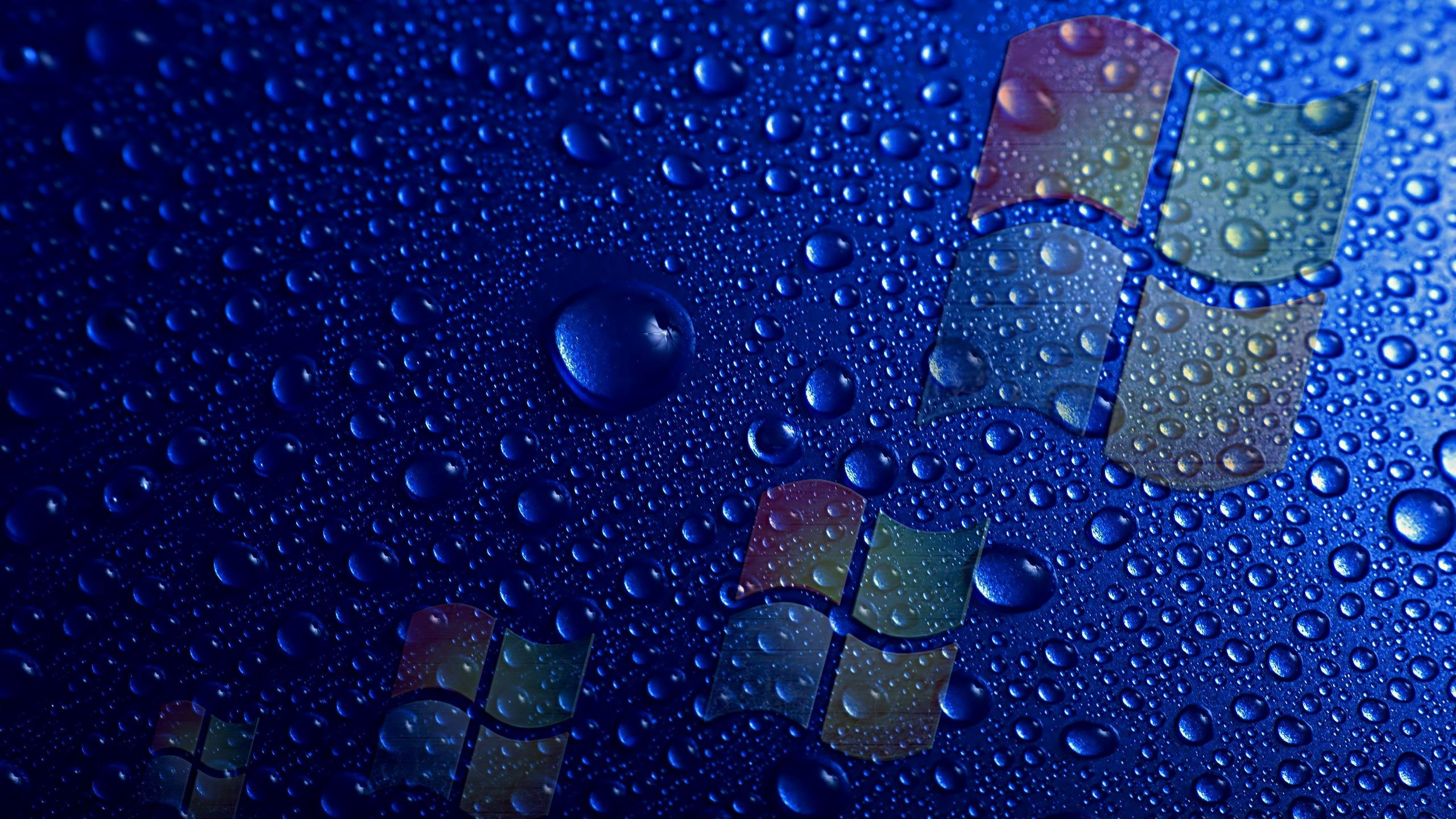 Обои вода, синий, падение, космос, Корпорация Microsoft в разрешении 2560x1440