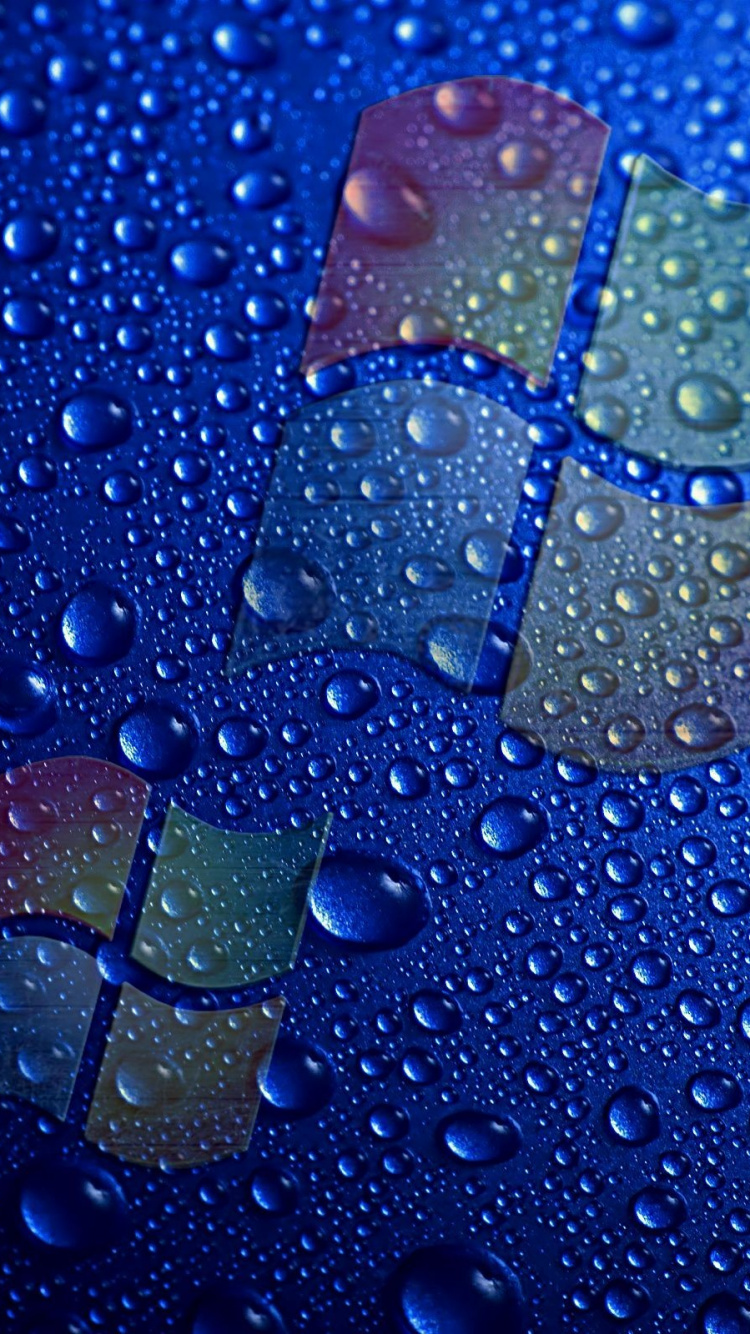 Обои вода, синий, падение, космос, Корпорация Microsoft в разрешении 750x1334