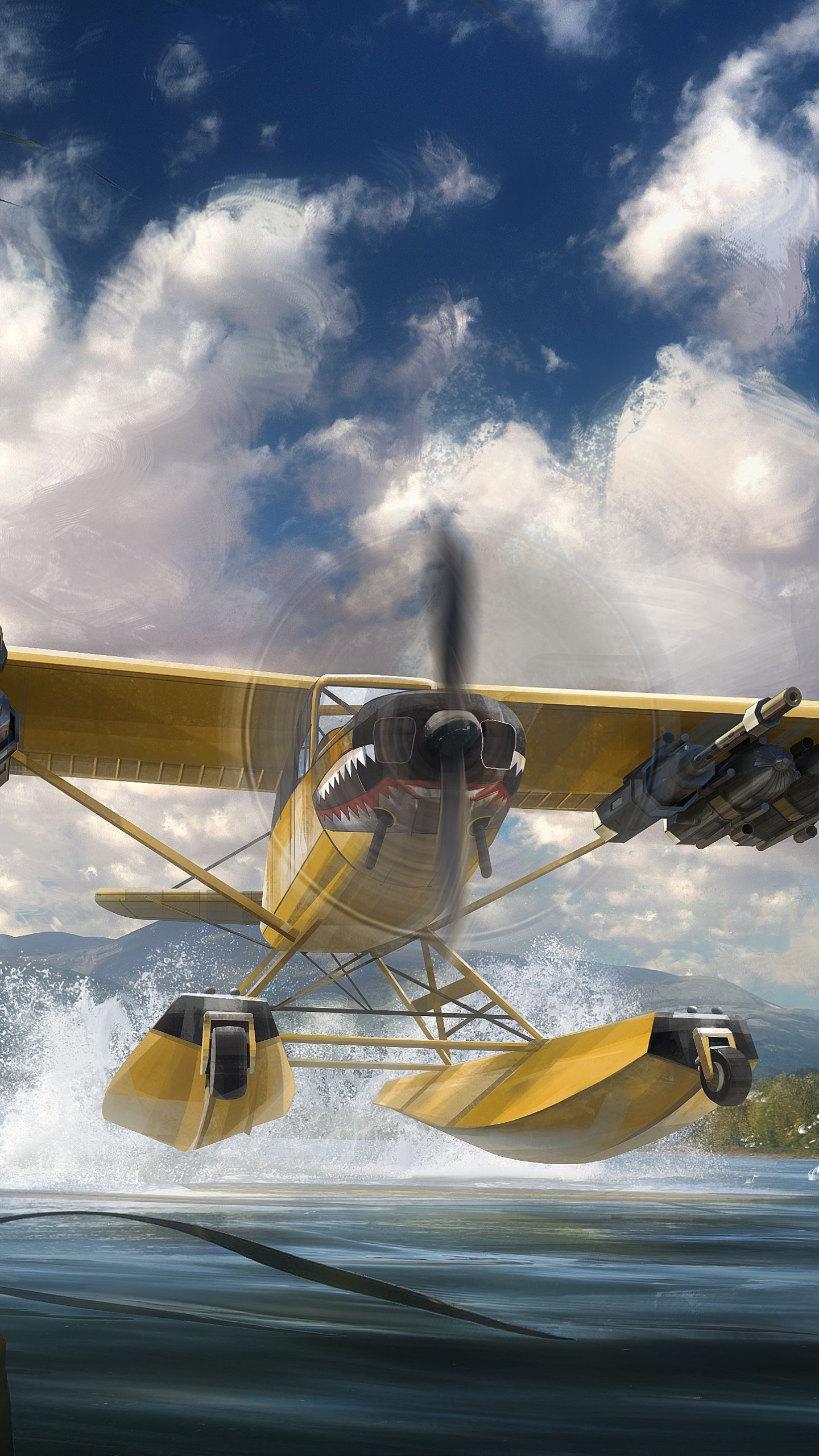 Обои far cry 5, ubisoft, самолеты, самолет, авиация в разрешении 1440x2560