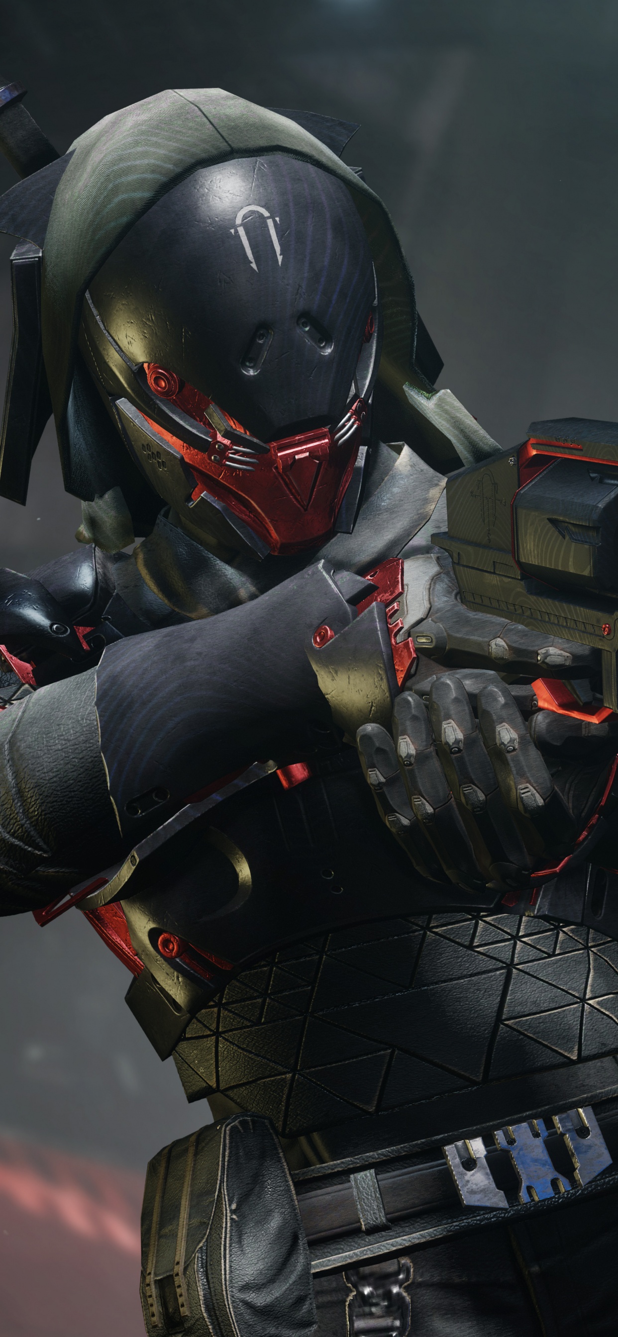 Обои destiny 2 forsaken, Судьба 2 пост-релиз по материалам, bungie, шутер, компьютерная игра в разрешении 1242x2688