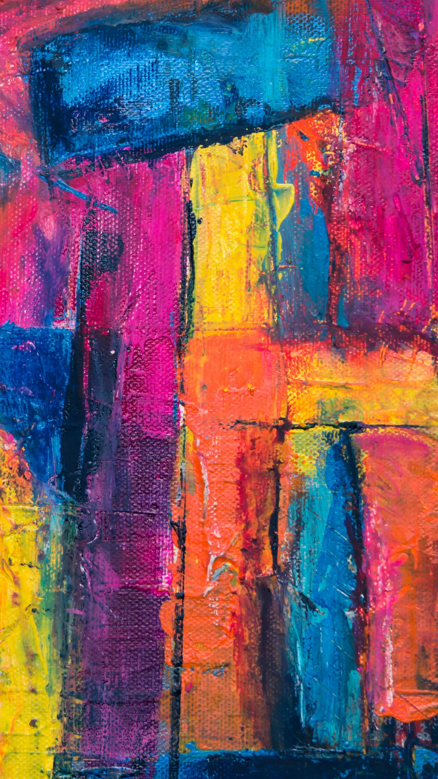 Обои соляной собор, soundcloud, арт, красочность, художественная краска в разрешении 1440x2560