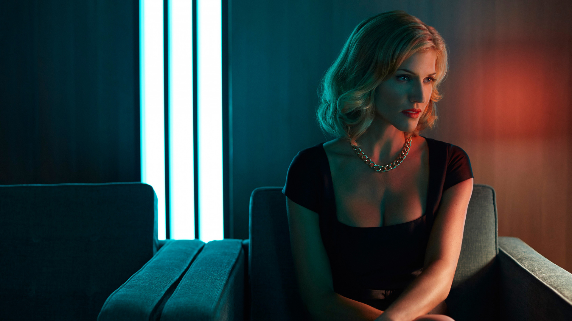 Обои Триша Хелфер, Звездный Крейсер Галактика, гуманоидный цилон, Виондра Деннингер, номер шесть в разрешении 1920x1080