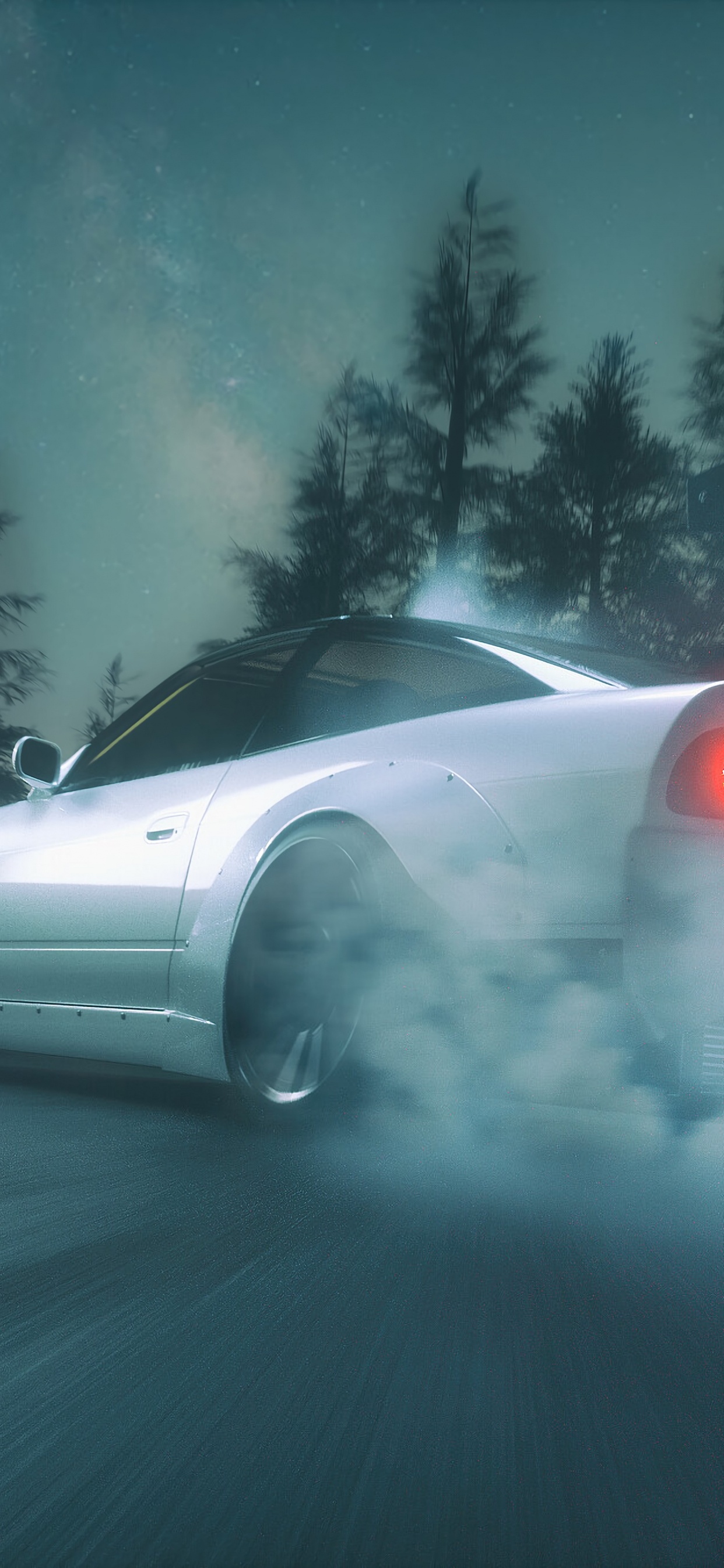 Обои Король, игры, спорткар, вождение, снег в разрешении 1242x2688