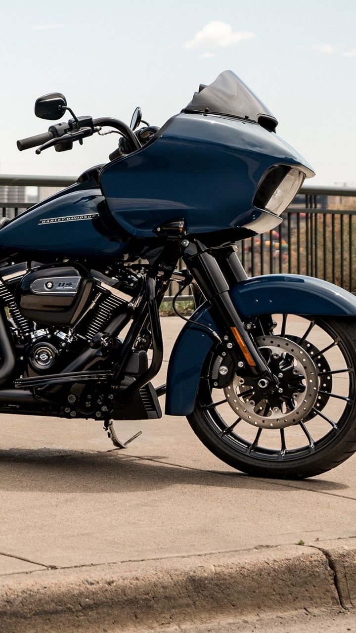Обои Харли-Дэвидсон-Роуд Глайд, мотоцикл, авто, транспорт, топливный бак в разрешении 720x1280