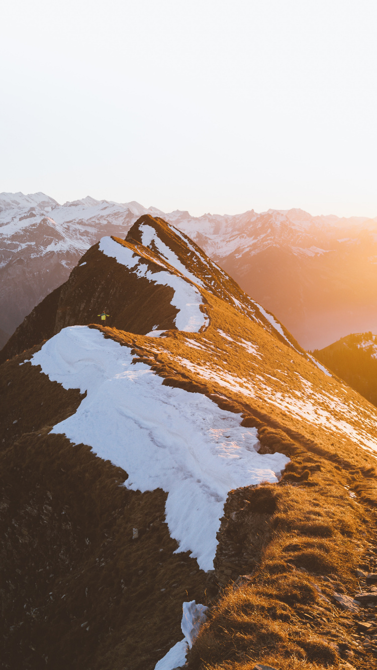 Обои утро, горный рельеф, солнечный свет, холм, божественная милость в разрешении 750x1334