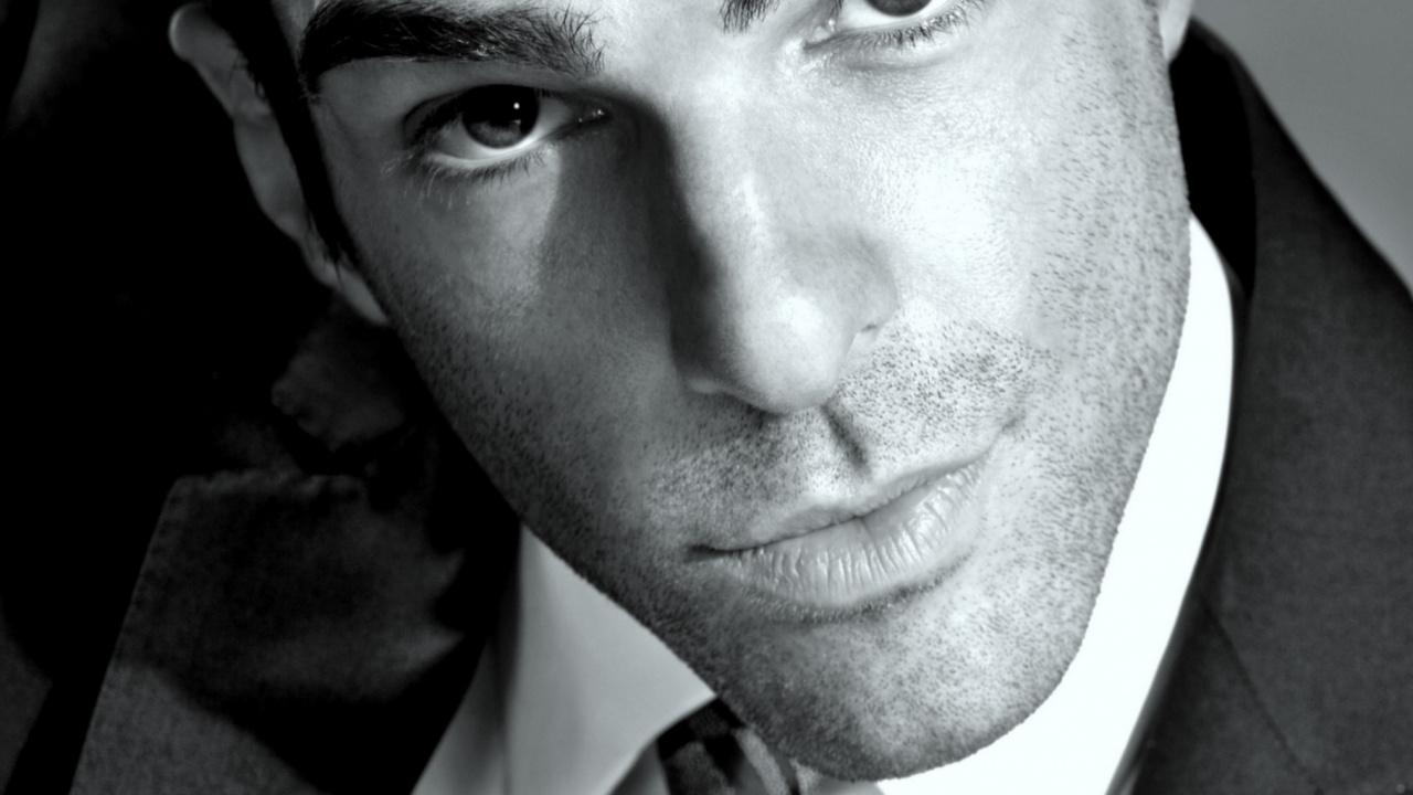 Обои Спок, подбородок, черный и белый, музыкант, актер в разрешении 1280x720