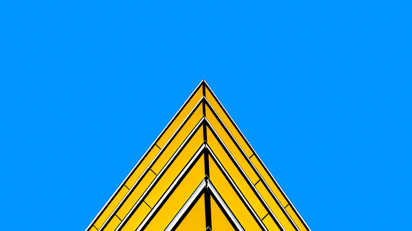 Обои синий, треугольник, прямоугольник, склон, параллель в разрешении 1366x768