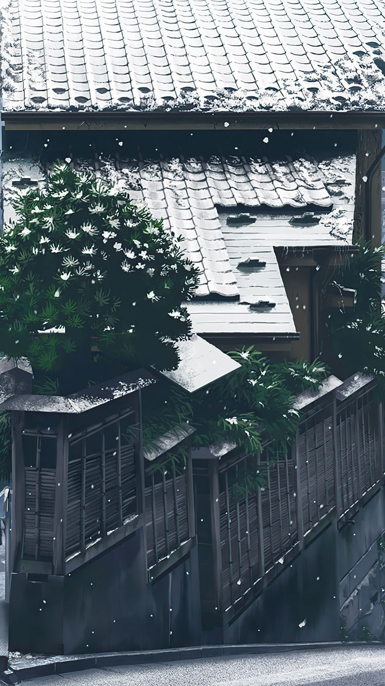 Обои иллюстрация, рисование, пейзажная живопись, живопись, здание в разрешении 750x1334