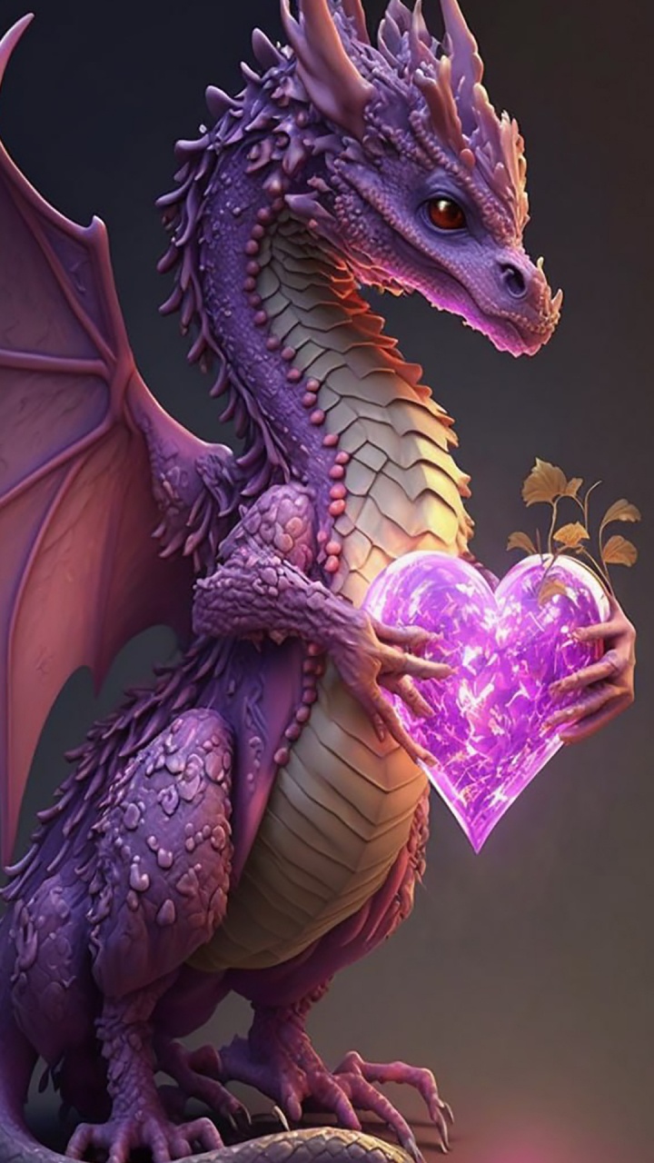 Обои дракон, свет, пурпур, вымирание, розовый в разрешении 720x1280