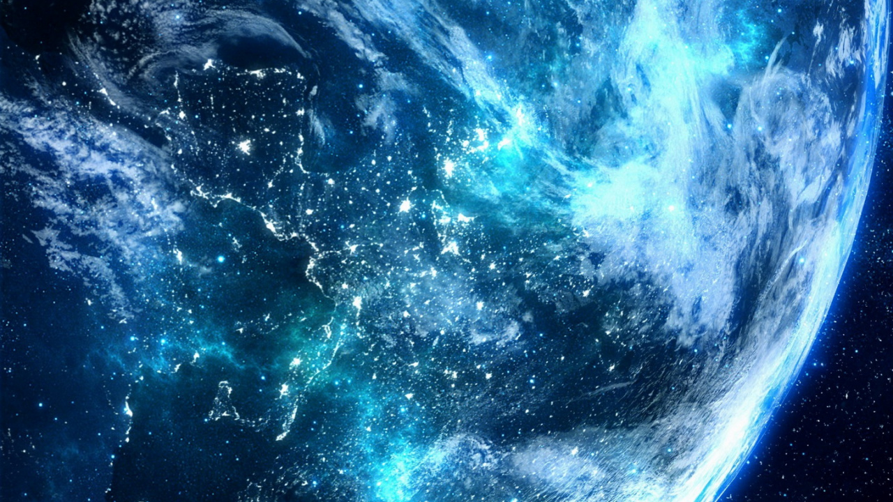 Обои атмосфера, земля, мир, жидкий, астрономический объект в разрешении 1280x720