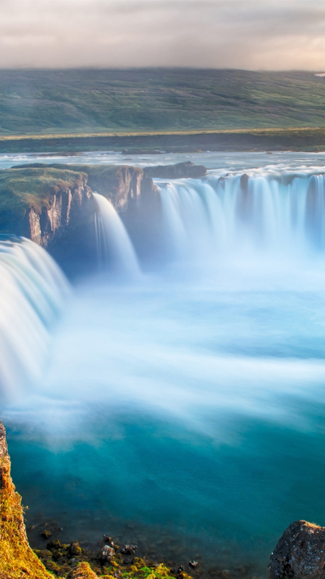 Обои водопад, водоем, гидроресурсы, природа, вода в разрешении 1080x1920
